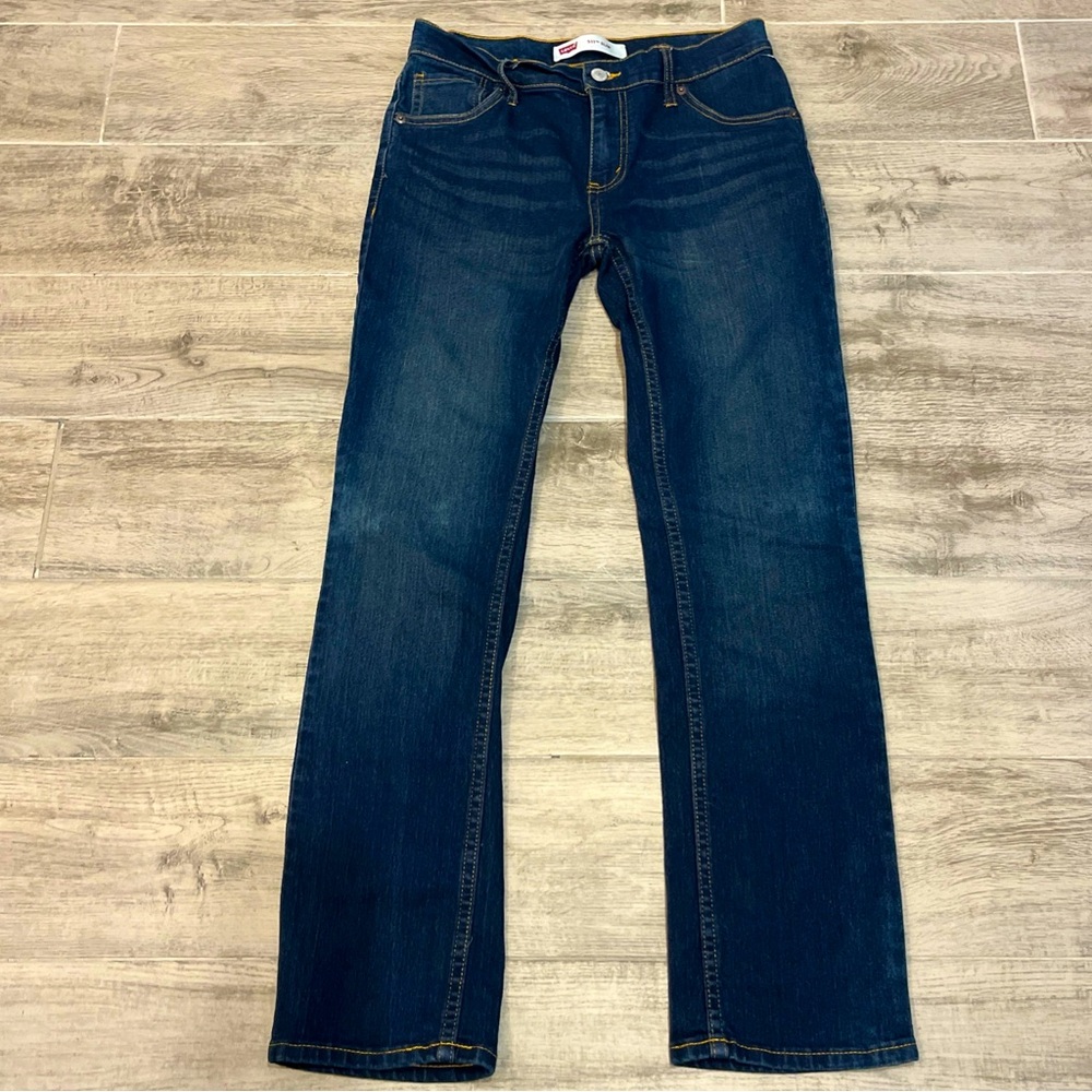 Levi’s 511 Jeans Youth 16 Regular Slim‎ Dark Wash Blue Denim Pants Size 28x28